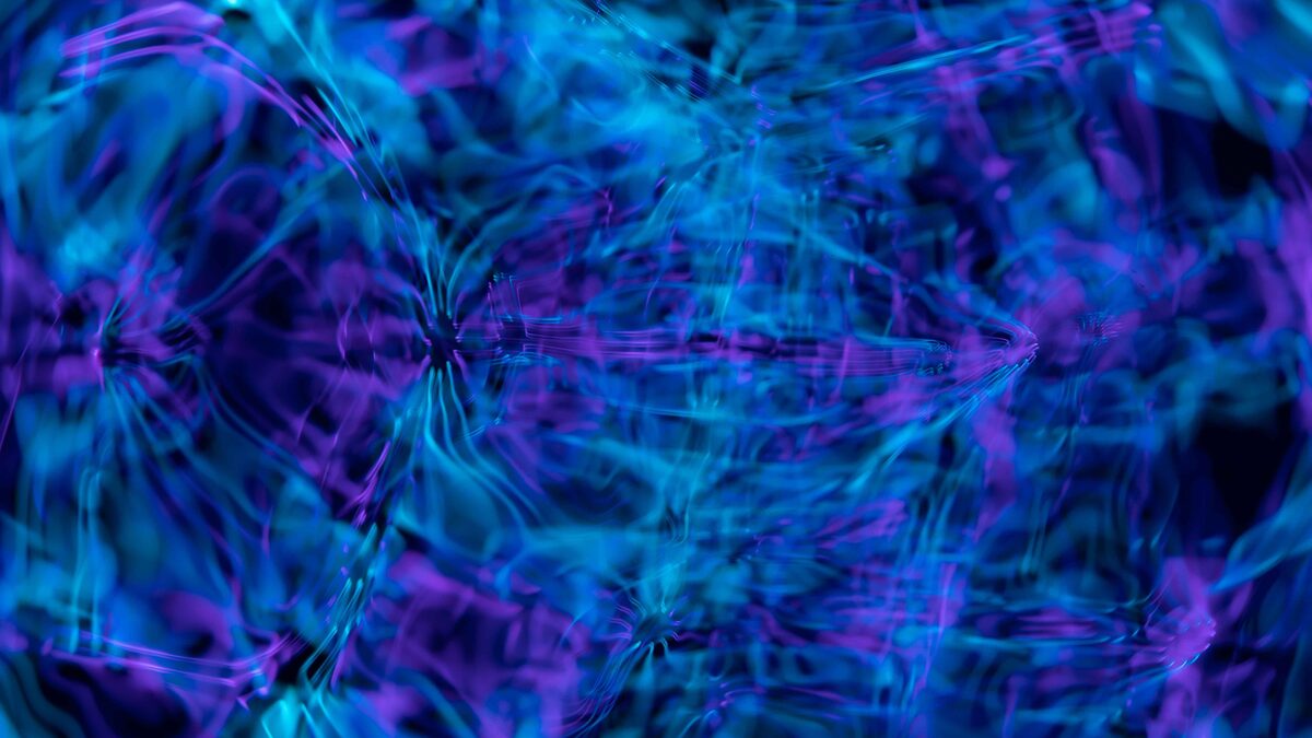 Fractured colorful digital artwork suggesting a broken, corrupted signal